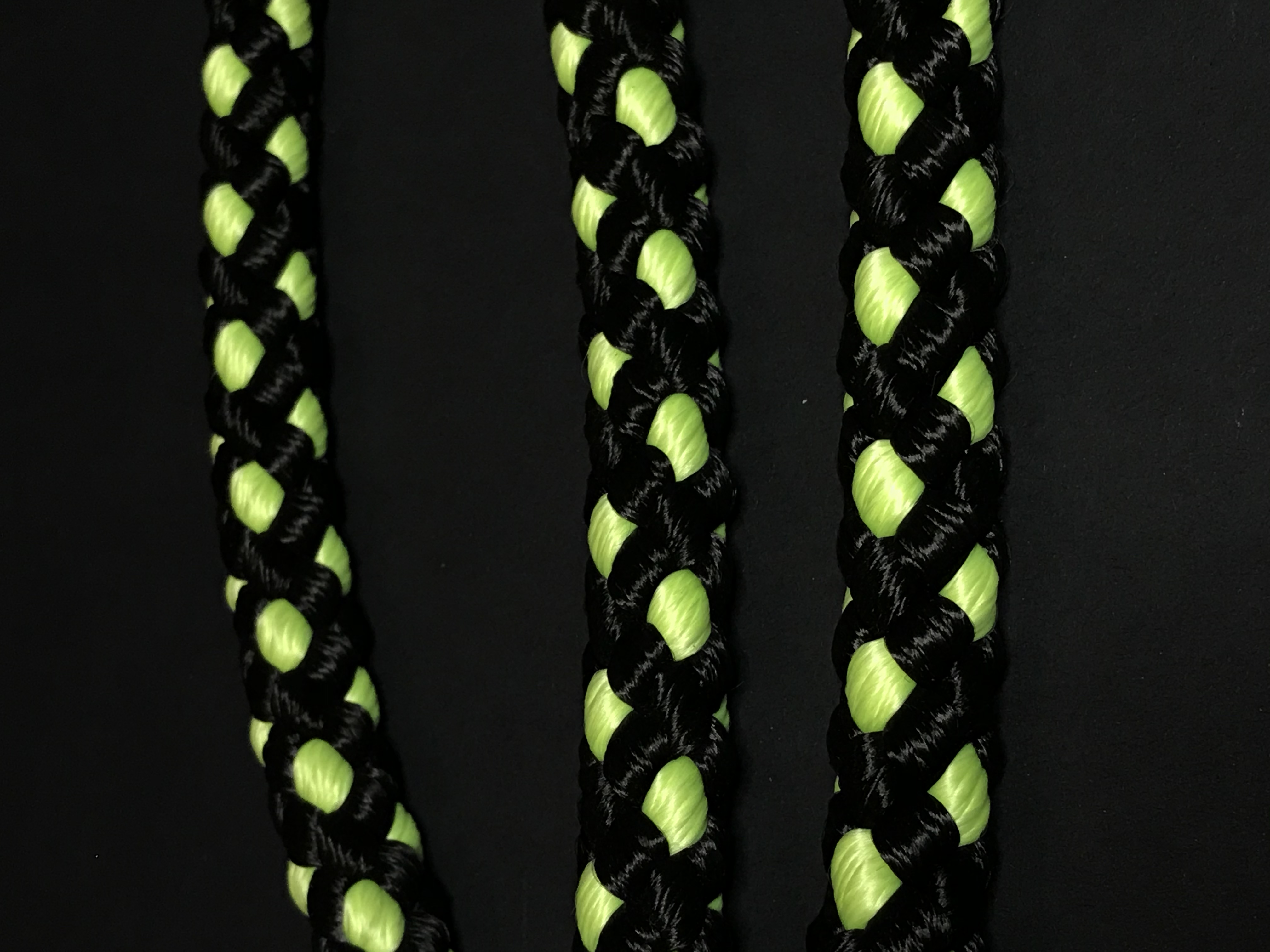 Palkar vodítko roztrojka pre psov 50 cm x 14 mm čierno-fosforová