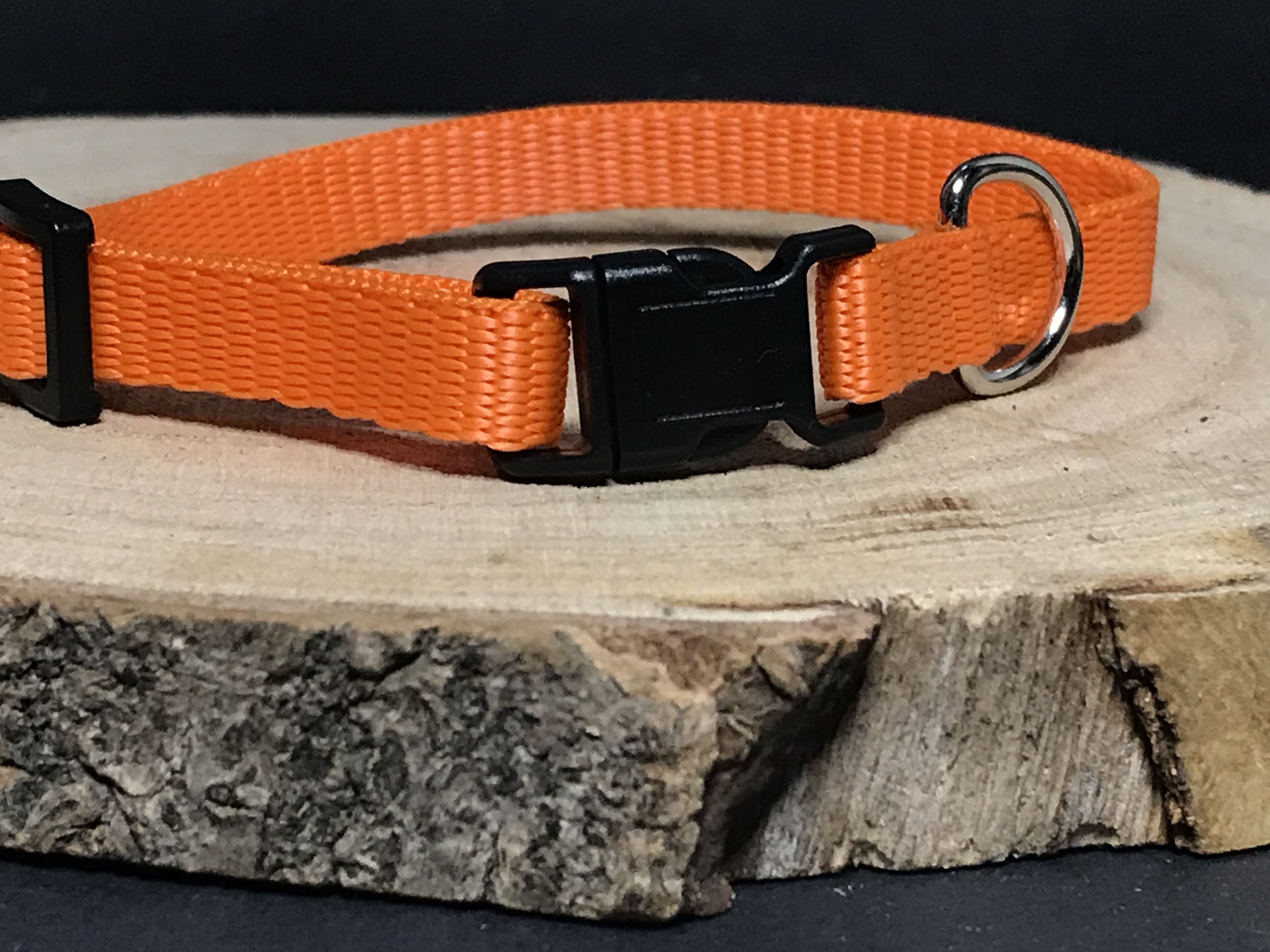 Palkar obojok z popruhu pre psov 25 cm x 10 mm oranžová