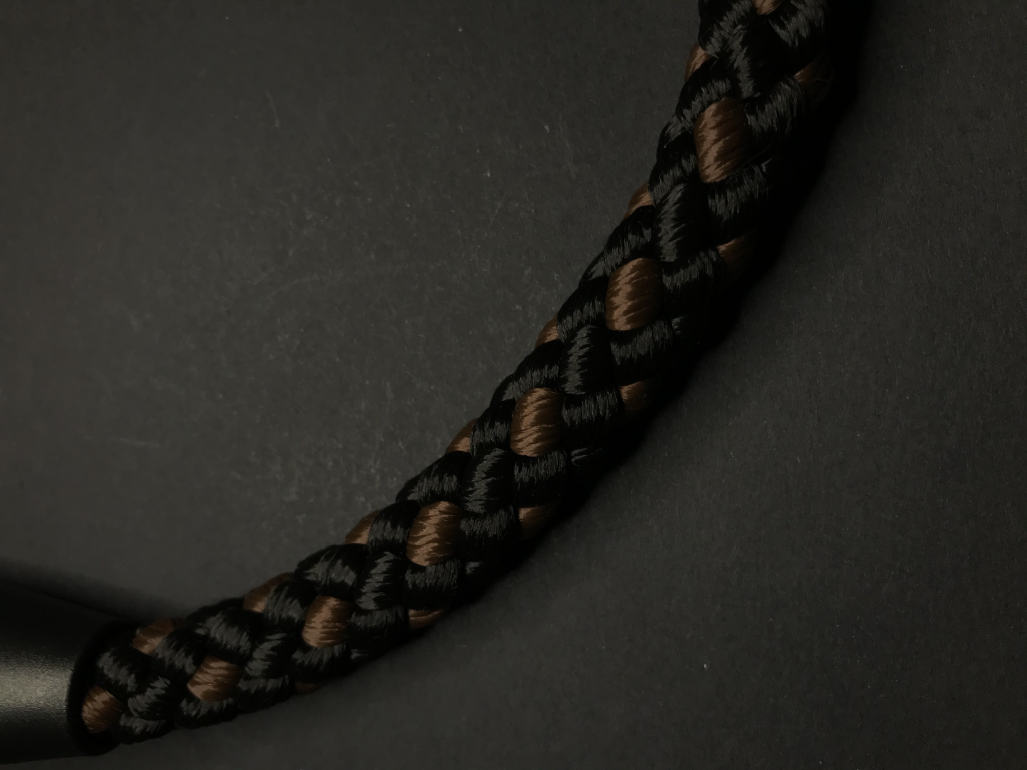 Palkar vodítko ucho pre psov 55 cm x 14 mm čierno-hnedá