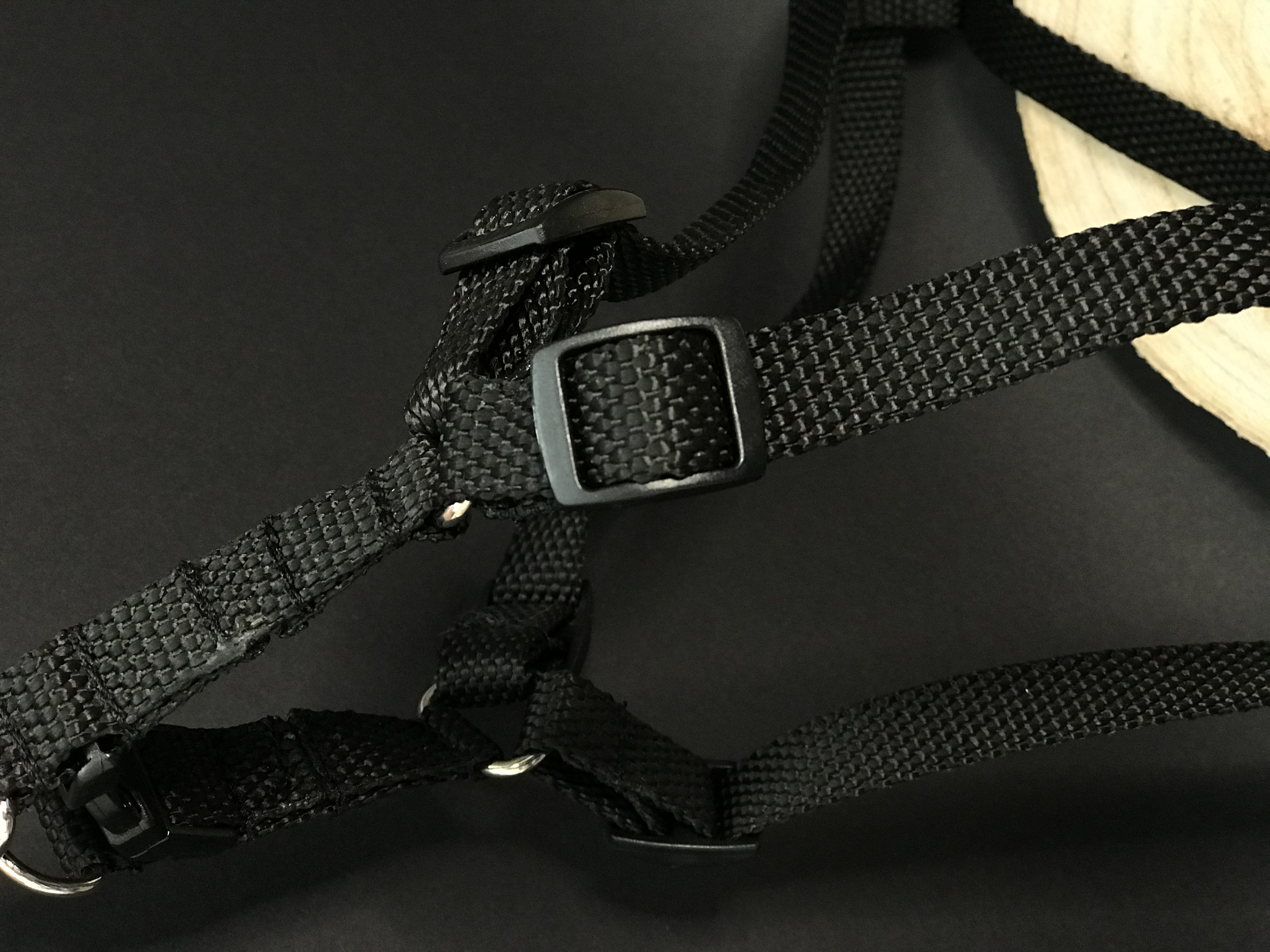 Palkar motýlik postroj pre psov 44 cm - 62 cm veľ. 2 čierna