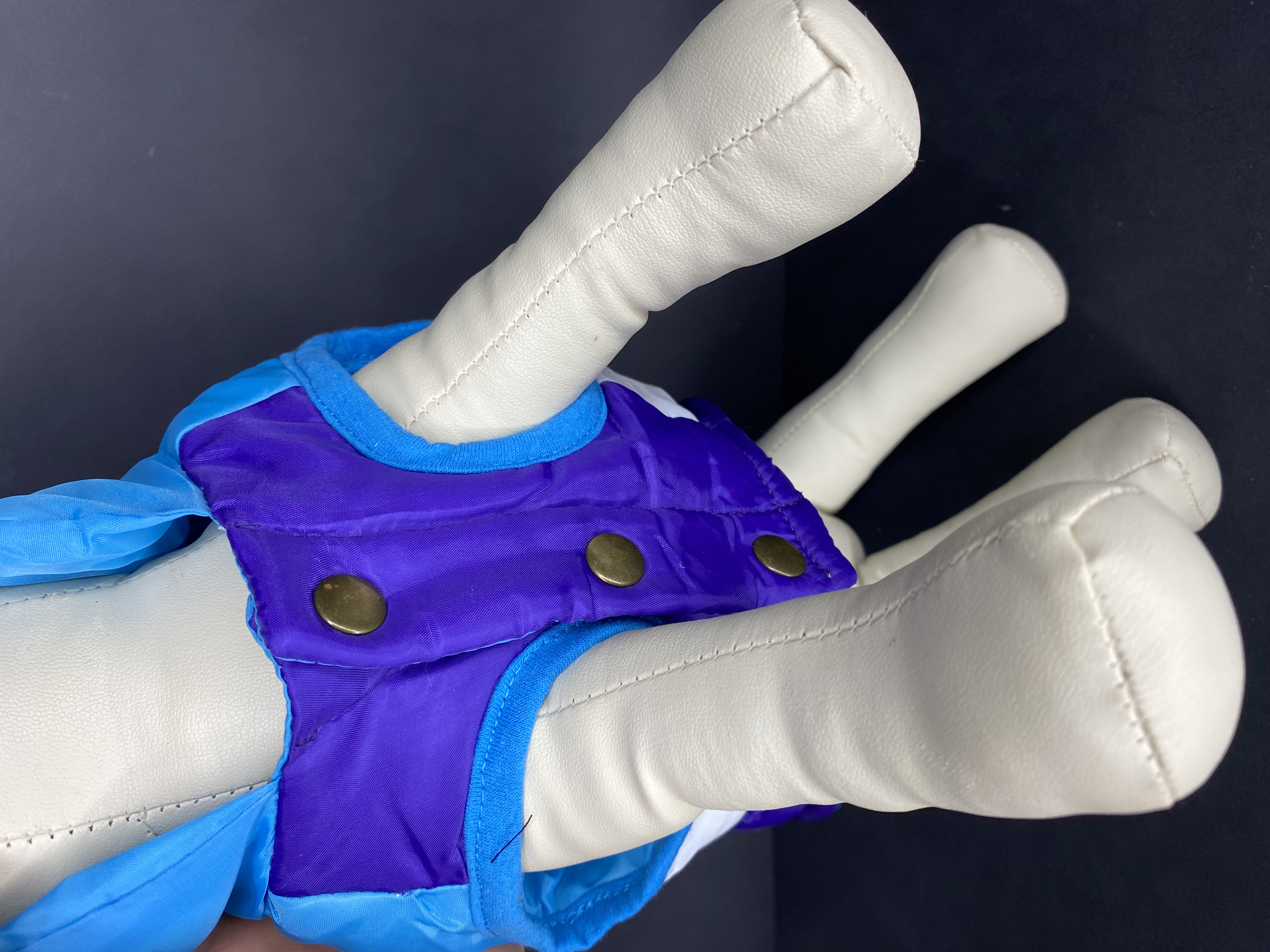 RAINBOW bunda pre psa modro - fialová veľ. XL