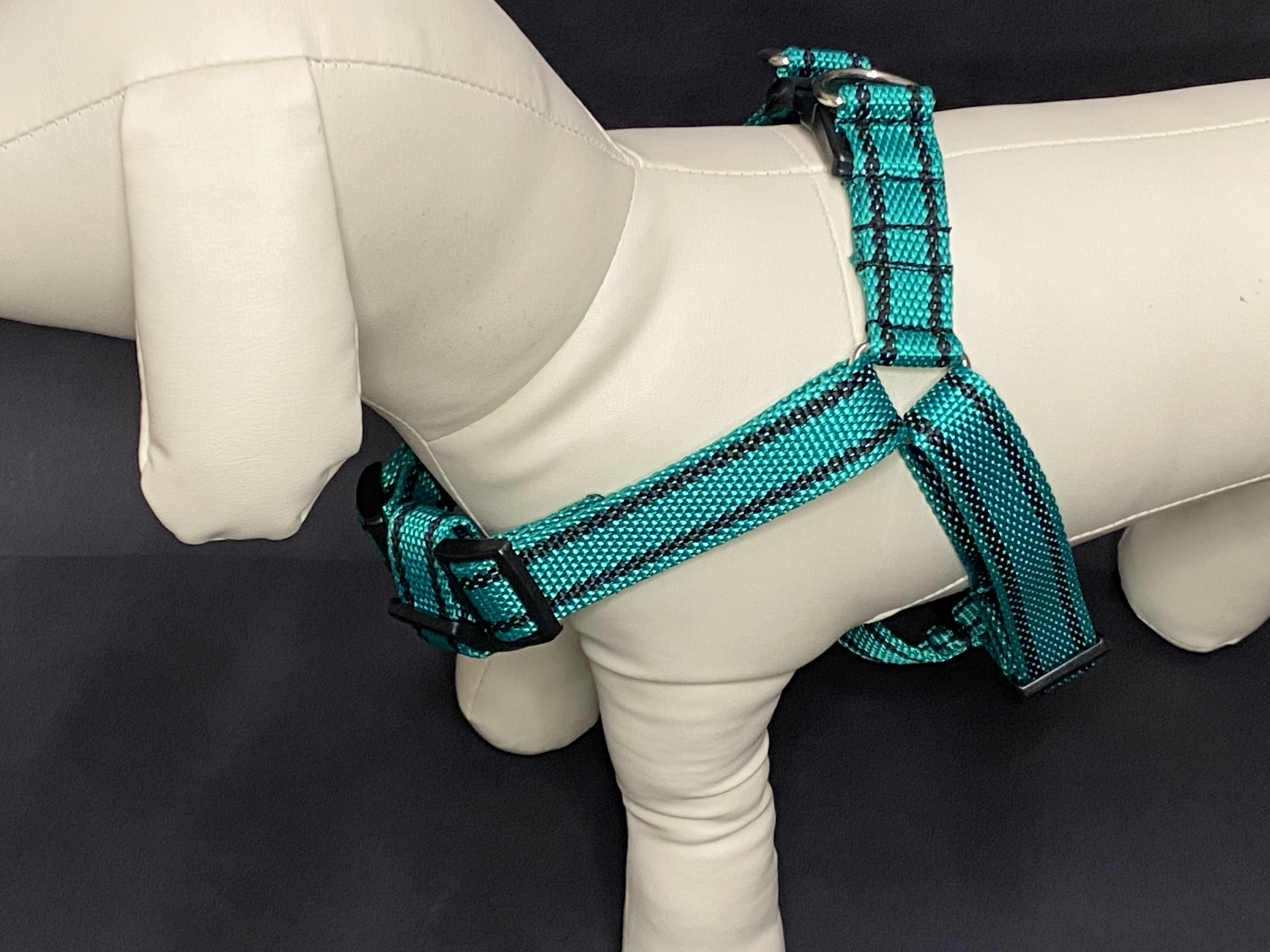 Palkar motýlik postroj pre psov 58 cm - 87 cm veľ. 5 tmavo-zelená s páskami