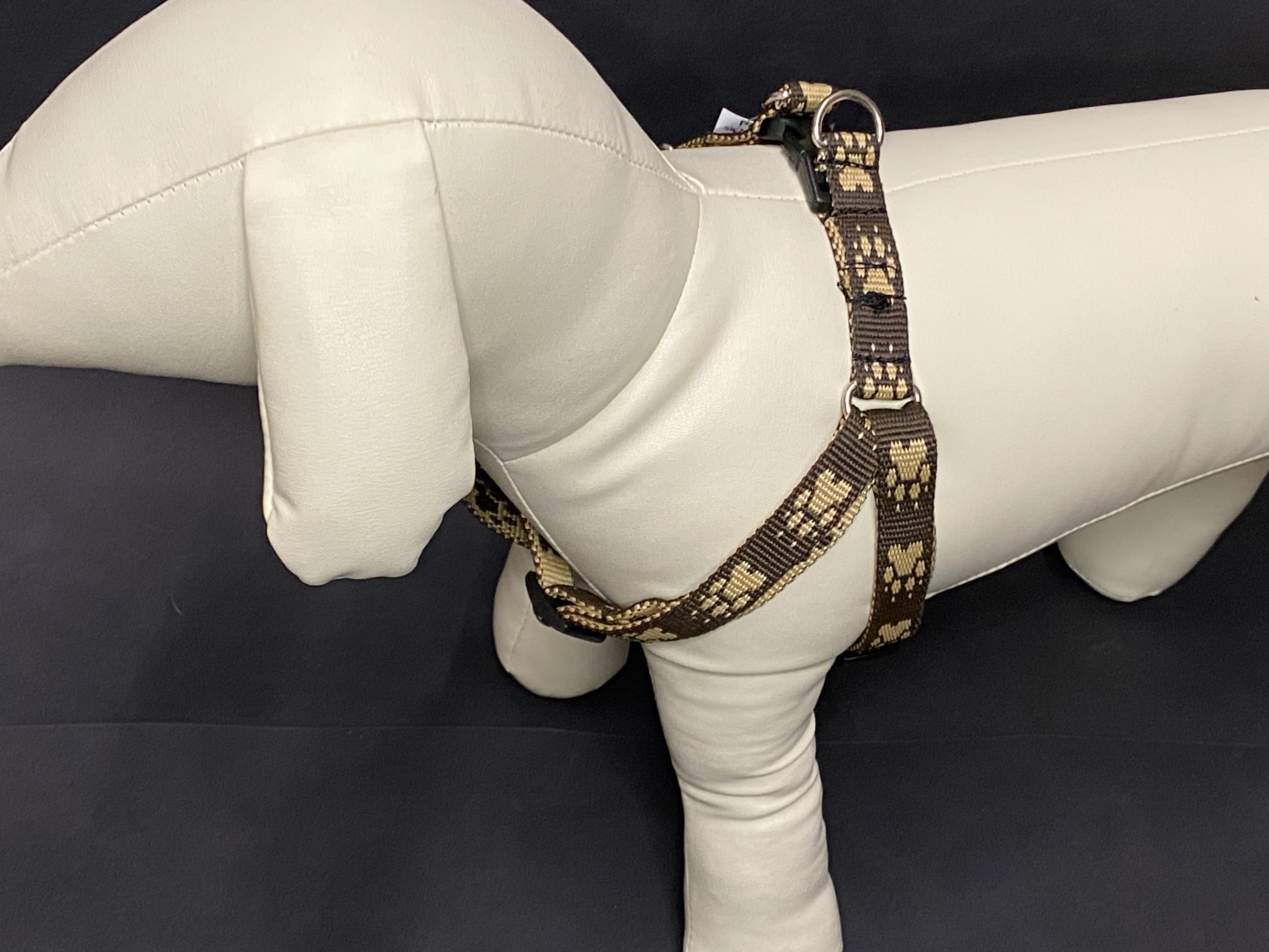 Palkar motýlik postroj pre psov 44 cm - 62 cm veľ. 2 hnedá s labkami