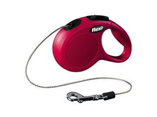 Vodítko Flexi Classic XS 3m (max 8kg) lanko červená