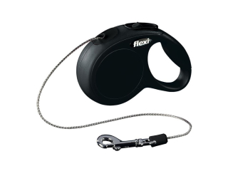Vodítko Flexi Classic XS 3m (max 8kg) lanko čierna