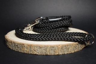 Palkar vodítko pre psov 150 cm x 10 mm čierna