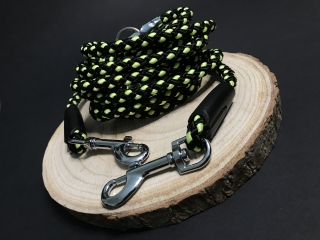 Palkar prepínacie vodítko pre psov 250 cm x 8 mm čierno-fosforová