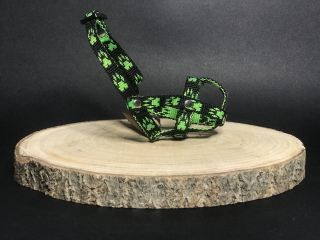 Palkar nylonový náhubok pre psov veľ. 0 12 cm x 3 cm čierno-zelená