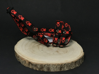 Palkar nylonový náhubok pre psov veľ. 0,5 14 cm x 4 cm čierno-červená