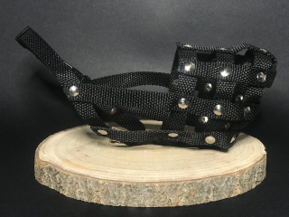 Palkar nylonový náhubok pre psov veľ. 3 26 cm x 9,5 cm čierna