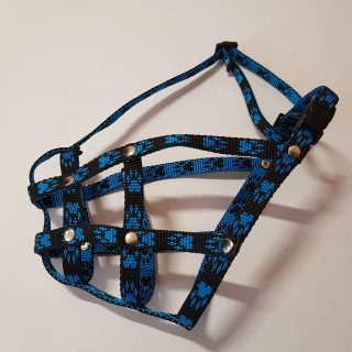 Palkar nylonový náhubok Francúzsky buldoček veľ. 2 čierno-modrá