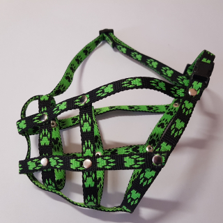 Palkar nylonový náhubok Francúzsky buldoček veľ. 2 čierno-zelená