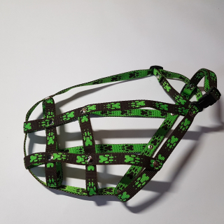 Palkar nylonový náhubok pre malého Boxera veľ. 3 čierno-zelená