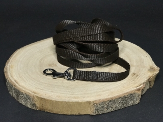 Palkar vodítko z popruhu pre psov 150 cm x 10 mm hnedá