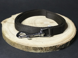 Palkar vodítko z popruhu pre psov 150 cm x 16 mm hnedá