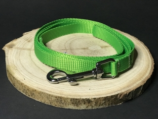 Palkar vodítko z popruhu pre psov 150 cm x 16 mm zelená