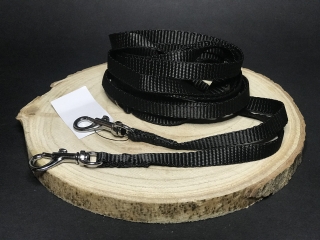 Palkar vodítko prepínacie z popruhu pre psov 250 cm x 10 mm čierna