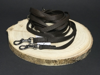 Palkar vodítko prepínacie z popruhu pre psov 250 cm x 10 mm hnedá