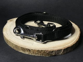 Palkar vodítko prepínacie z popruhu pre psov 250 cm x 16 mm čierna