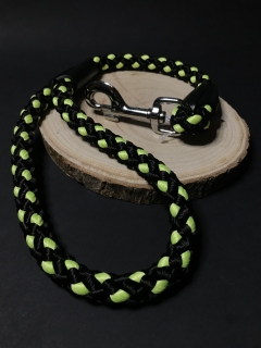 Palkar vodítko ucho pre psov 55 cm x 14 mm čierno-fosforová
