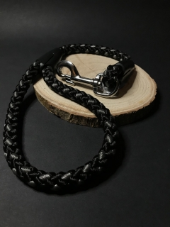 Palkar vodítko ucho pre psov 55 cm x 14 mm čierno-šedá