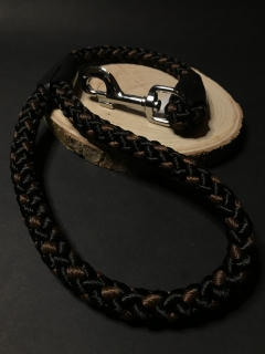 Palkar vodítko ucho pre psov 55 cm x 14 mm čierno-hnedá