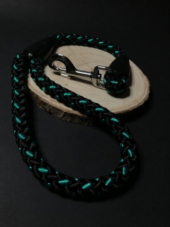 Palkar vodítko ucho pre psov 55 cm x 14 mm čierno-zelená