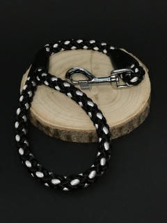 Palkar vodítko ucho pre psov 55 cm x 14 mm čierno-biela