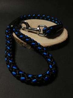 Palkar vodítko ucho pre psov 55 cm x 14 mm čierno-modrá