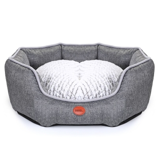 DEKO Pelech okrúhly šedý - 50 cm x 40 cm