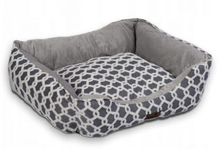 LAURIE Pelech hranatý sivý - 70 cm x 60 cm